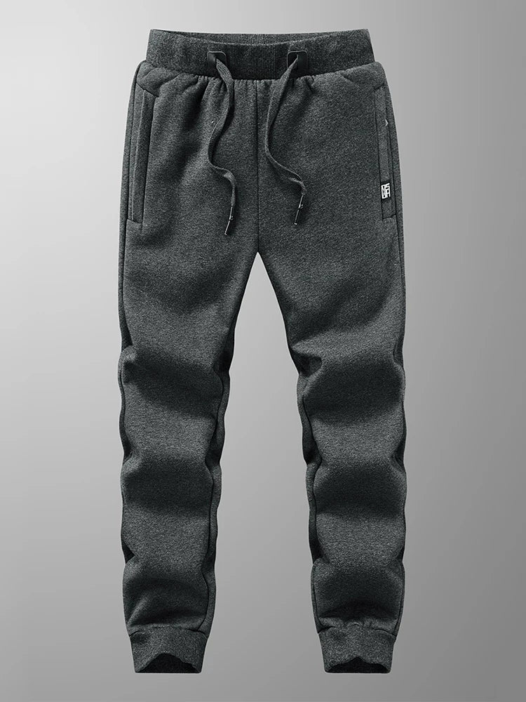 Pantalon Jogging Homme Hiver | Grandes Tailles 6XL-8XL | Épais, Doublé Polaire, Coton Stretch | Poches Zippées - BLACKBEARD OUTDOOR INDUSTRIES