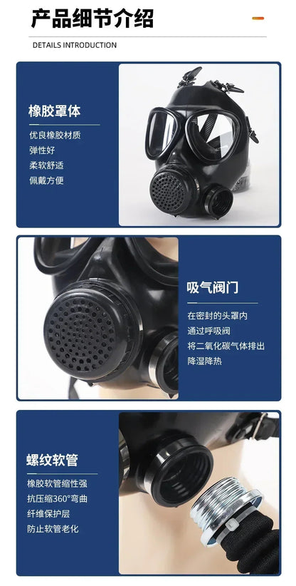 Masque Anti-Gaz et Fumée MF11B – Masque de Formation pour Urgences et Activités Extérieures BLACKBEARD OUTDOOR INDUSTRIES