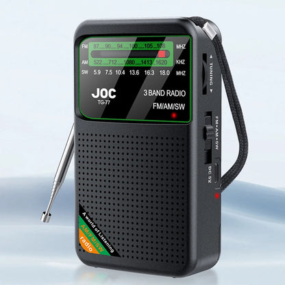 📻 Mini Radio Portable AM/FM/SW – Rechargeable avec Haut-Parleur Stéréo et Écran HD Ma boutique