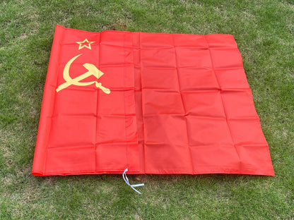 Drapeau de l'Union des Républiques Socialistes Soviétiques (URSS) - 90x150 cm – Polyester – Drapeau de la Révolution Rouge BLACKBEARD OUTDOOR INDUSTRIES