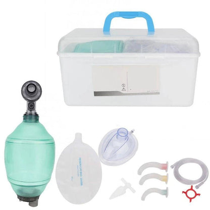 31BE Appareil de Réanimation Manuel pour Adultes – Ambu Bag PVC avec Tube à Oxygène – Outil de Premiers Secours BLACKBEARD OUTDOOR INDUSTRIES
