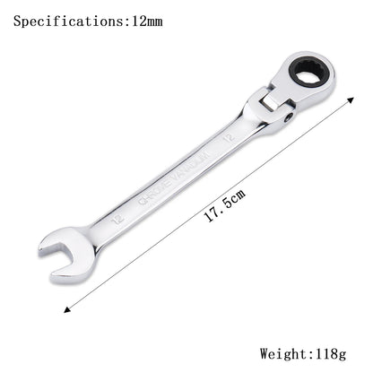Clé à Cliquet Flexible 72 Dents en Acier Chrome Vanadium – 6 à 27 mm - BLACKBEARD OUTDOOR INDUSTRIES