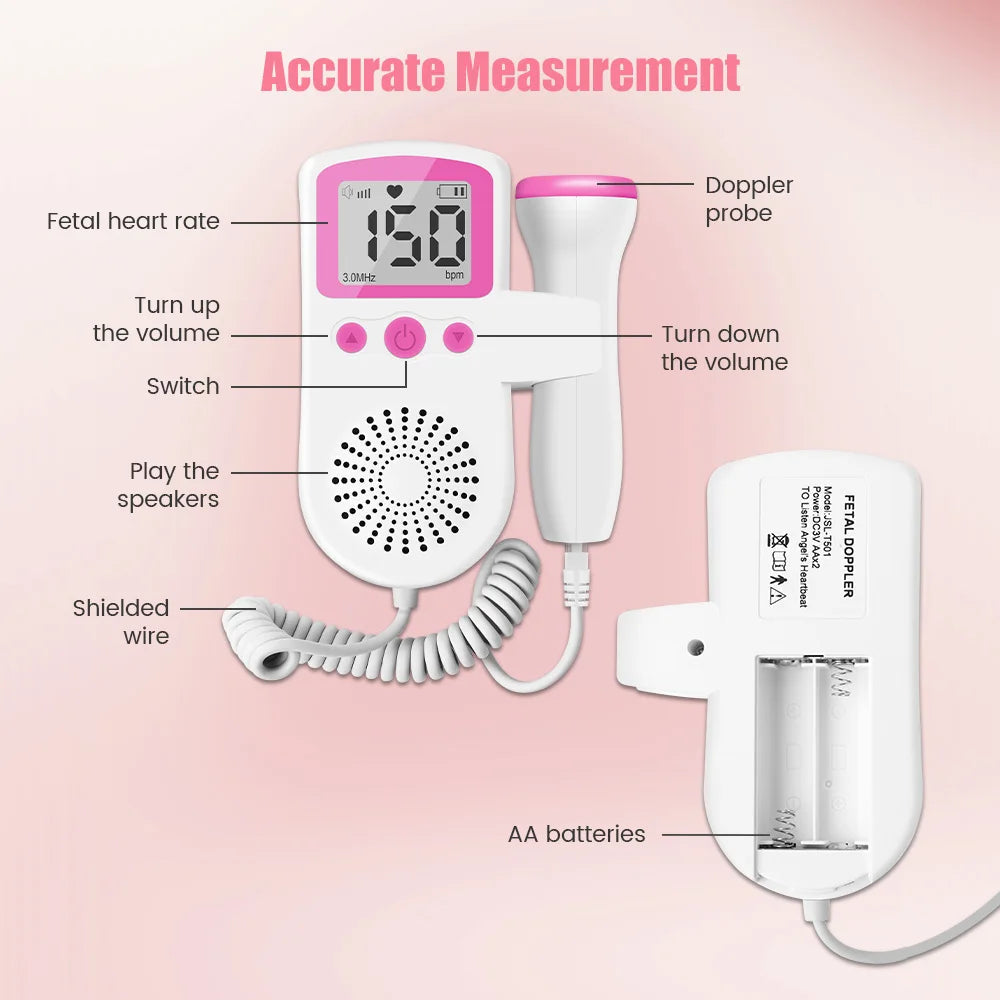 🎧 Doppler Fœtal 3 MHz – Détecteur de Battements de Cœur pour Bébé Ma boutique