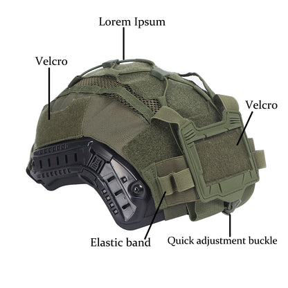 Ensemble Housse de Casque Tactique pour Casque Maritime avec Poche Batterie NVG et Housse Hybride en Maille pour Casques Bump & Balistiques - BLACKBEARD OUTDOOR INDUSTRIES