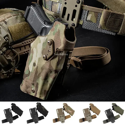 Holster Tactique de Cuisse – Pour Glock 17 Gen4 / G19 avec Lampe X300 / X300U - BLACKBEARD OUTDOOR INDUSTRIES