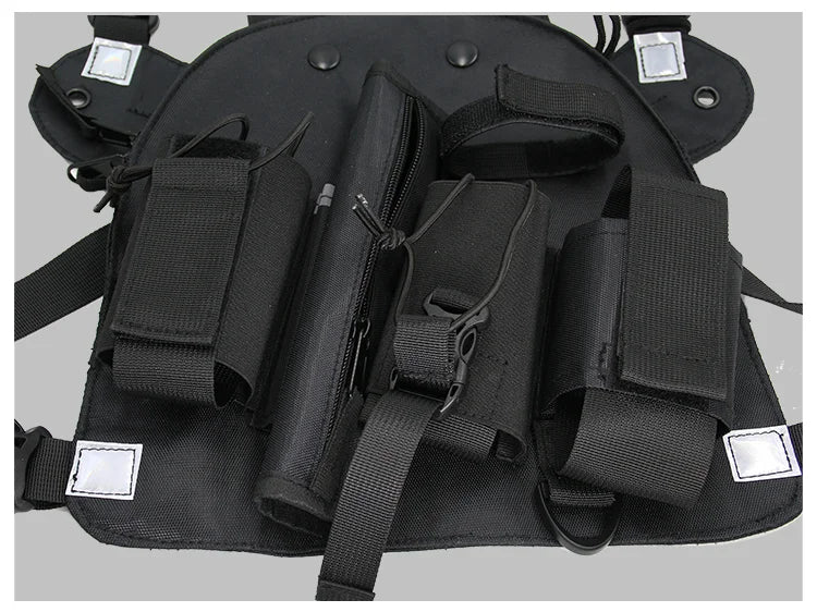 XIERDE Walkie Talkie Radio Holster & Chest Rig - Nylon Radio Case BLACKBEARD OUTDOOR INDUSTRIES