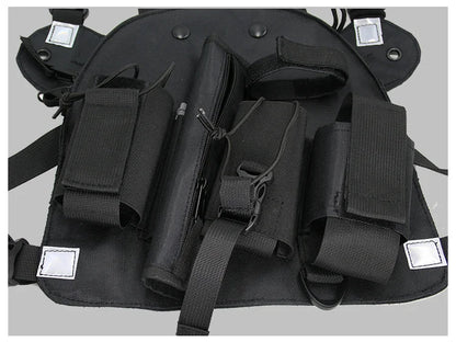XIERDE Walkie Talkie Radio Holster & Chest Rig - Nylon Radio Case BLACKBEARD OUTDOOR INDUSTRIES