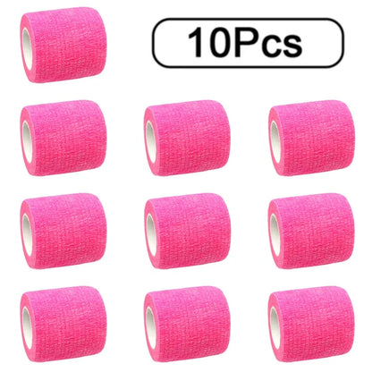 10 Rouleaux de Bande Auto-adhésive Élastique - Bandage Sportif, Tape de Protection pour Articulations (Genou, Doigt, Épaule) et Accessoires Tatouage - BLACKBEARD OUTDOOR INDUSTRIES