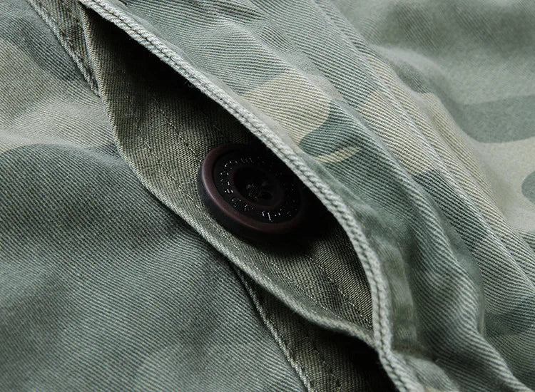 Veste Homme M65 Denim Rétro – Cargo Multi Poches – Style Militaire Outdoor Casual - BLACKBEARD OUTDOOR INDUSTRIES