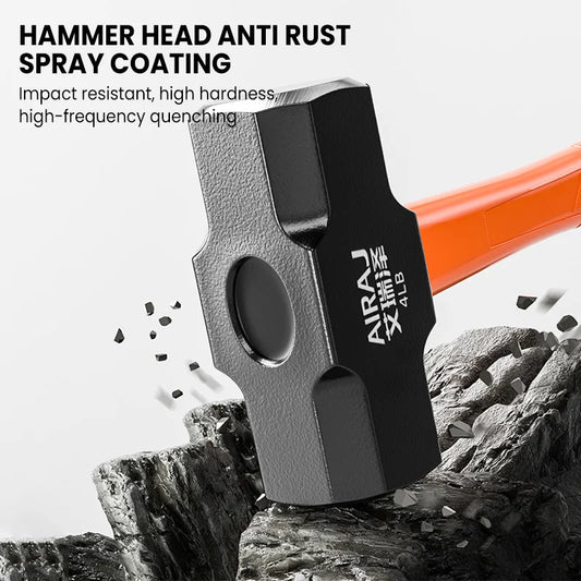 Marteau AIRAJ Octogonale – Marteau lourd pour mur avec manche en caoutchouc antidérapant - BLACKBEARD OUTDOOR INDUSTRIES