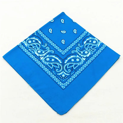 Bandana Carré Hip Hop en Coton – 54x54 cm, Imprimé Paisley - BLACKBEARD OUTDOOR INDUSTRIES
