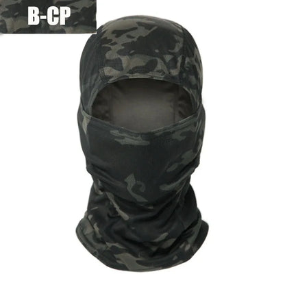 Masque Balaclava Tactique Multicam - Masque Complet de Protection du Visage, Chapeau de Cyclisme et Chasse, Camouflage, Écharpe Balaclava - BLACKBEARD OUTDOOR INDUSTRIES