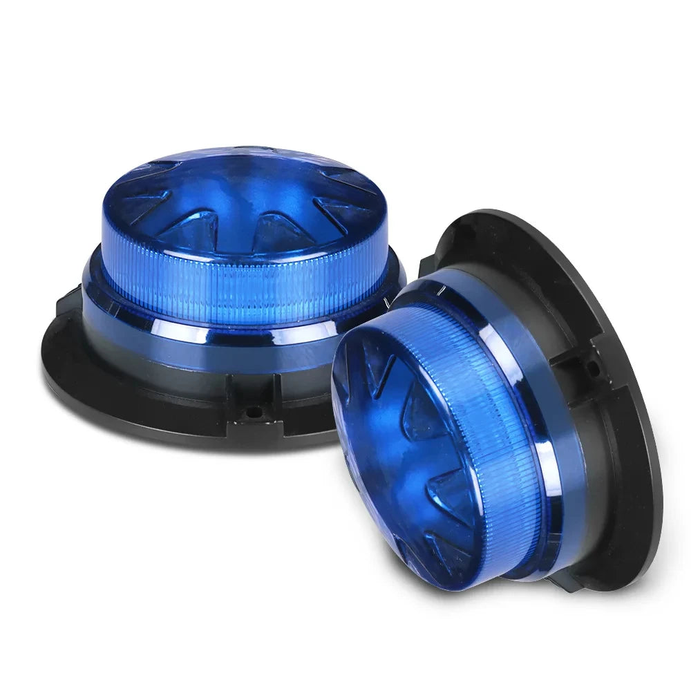 LED Feu Stroboscopique d'Urgence avec Base Magnétique - Lumière de Signalisation de Toit de Voiture (12V/24V) BLACKBEARD OUTDOOR INDUSTRIES