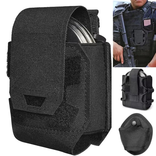 Holder Tactique pour Menottes - Poche MOLLE Universelle pour Menottes Standard avec Système de Libération Rapide BLACKBEARD OUTDOOR INDUSTRIES