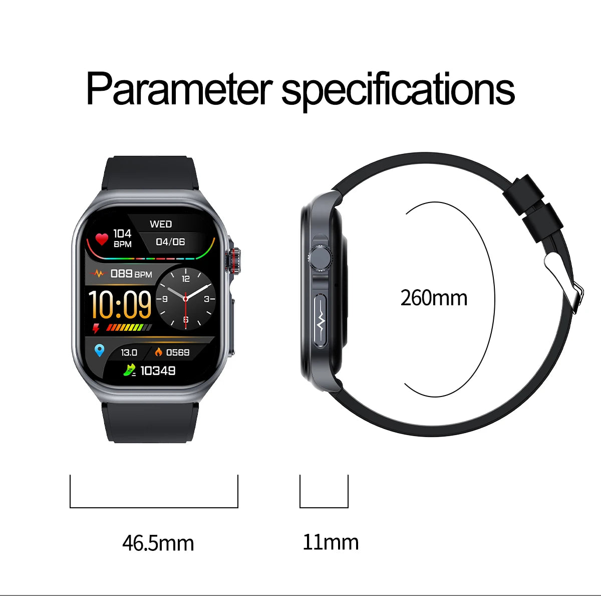 LIGE ET585 – Montre Connectée AMOLED Homme & Femme - BLACKBEARD OUTDOOR INDUSTRIES