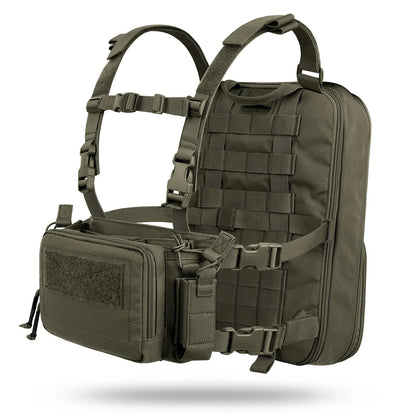KRYDEX Tactical Flatpack D3 Backpack & D3CR Chest Rig Vest - Système modulable Camouflage pour Chasse, Airsoft et Activités Extérieures BLACKBEARD OUTDOOR INDUSTRIES