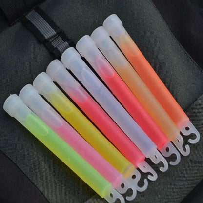 Lot de 10 Bâtons Lumineux Fluorescents avec Crochet – 6 pouces (15 cm) - BLACKBEARD OUTDOOR INDUSTRIES