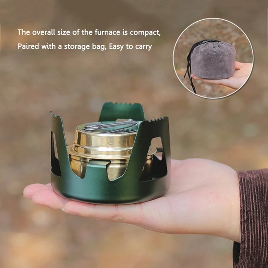 Réchaud à Alcool Portable Mini – Réglable avec Support en Alliage - BLACKBEARD OUTDOOR INDUSTRIES