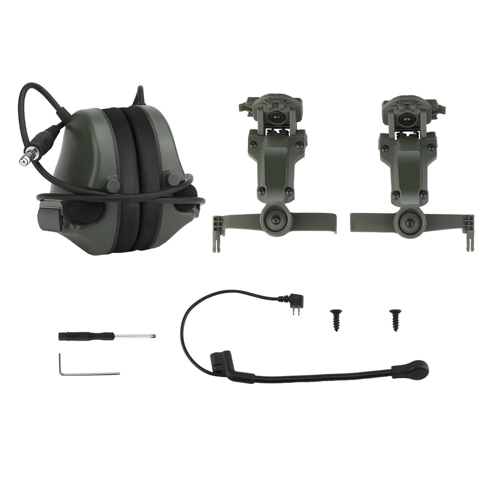 Casque Tactique de Protection Auditive Active – Casque Anti-Bruit Électronique avec Communication pour Casque Tactique BLACKBEARD OUTDOOR INDUSTRIES