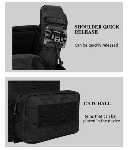 Gilet Tactique ARTEX Plate Carrier – Dégrafe Rapide, Molle Laser Cut, 1000D Ma boutique