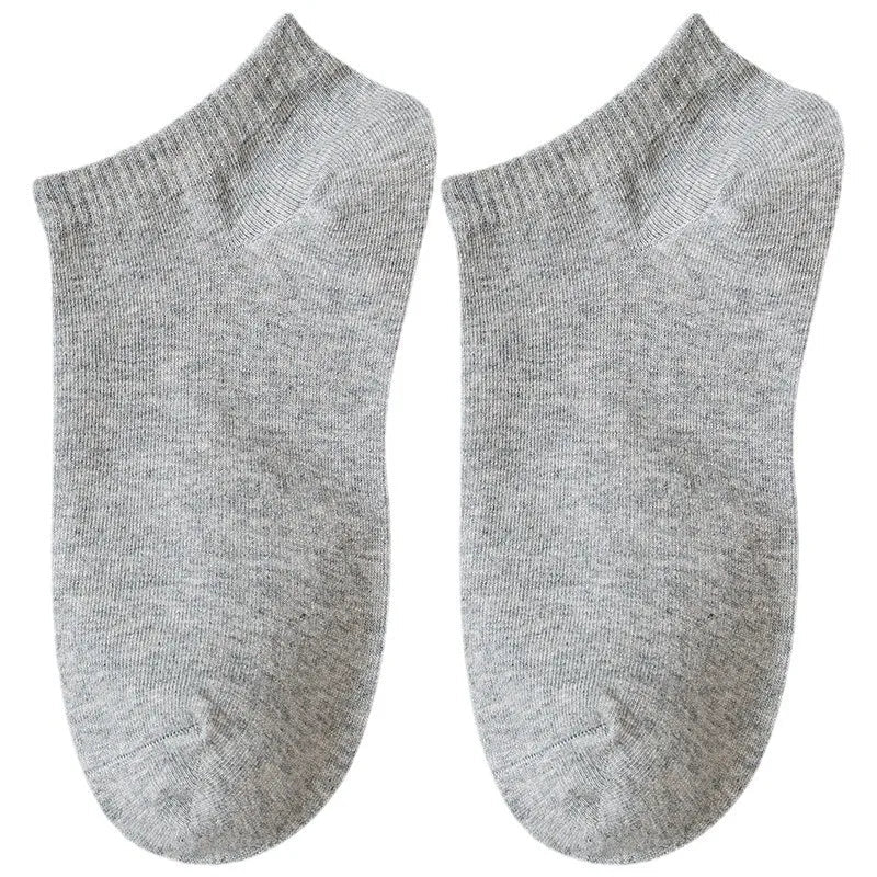 5 Paires de Chaussettes Basses pour Hommes – Coton, Couleur Unie (Noir/Blanc) BLACKBEARD OUTDOOR INDUSTRIES