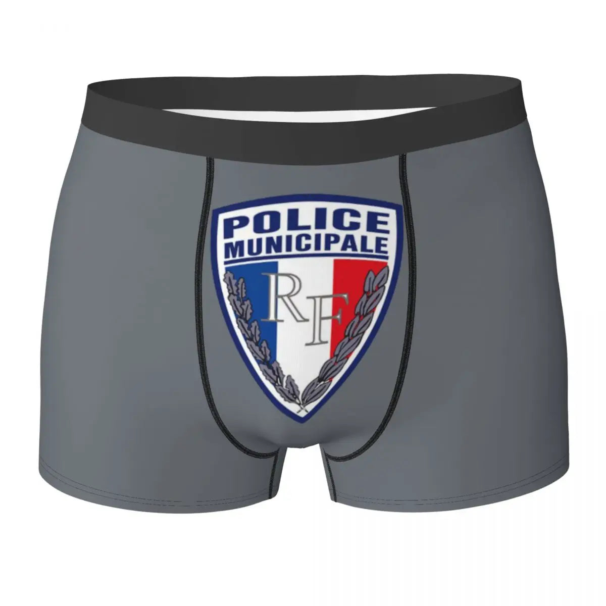Boxer Homme Insigne Police Municipale – Sous-vêtement Original et Confortable - BLACKBEARD OUTDOOR INDUSTRIES