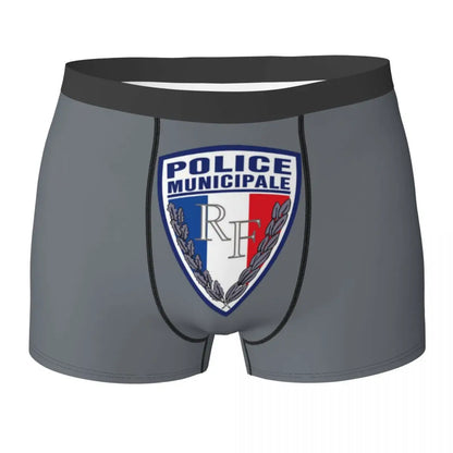 Boxer Homme Insigne Police Municipale – Sous-vêtement Original et Confortable - BLACKBEARD OUTDOOR INDUSTRIES