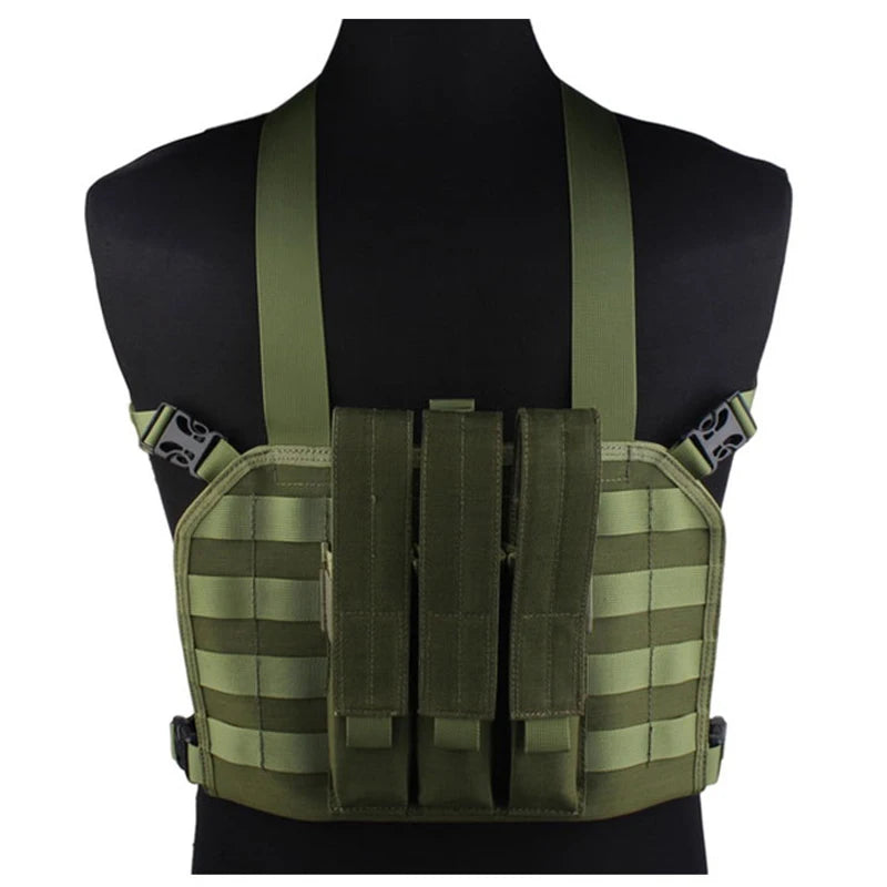 EMERSONGEAR MP7 Chest Rig avec Poche à Magazines – Gilet Tactique MOLLE pour Airsoft, Chasse et Camping - BLACKBEARD OUTDOOR INDUSTRIES