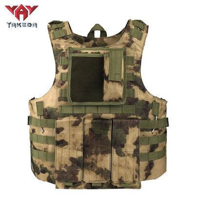 Gilet Tactique YAKEDA Multifonction – Gilet Camouflage Amphibie Outdoor pour Entraînement, Chasse et Activités Tactiques BLACKBEARD OUTDOOR INDUSTRIES
