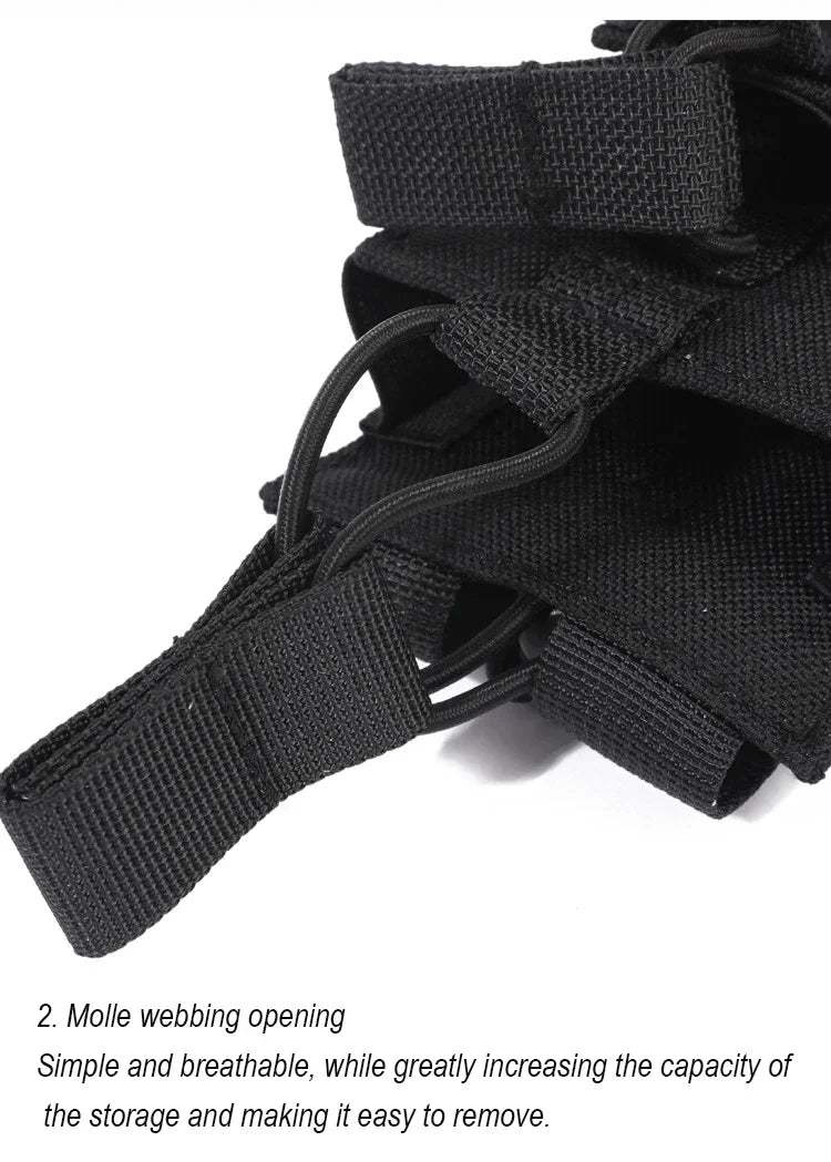 Porte chargeurs Tactical EDC Triple pour M4, M14, M16, AK, AR, Glock (Système MOLLE) BLACKBEARD OUTDOOR INDUSTRIES