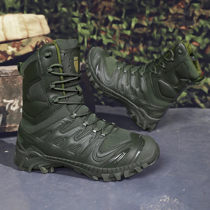 Bottes Tactiques Combat Désert pour Homme - Résistantes, Étanches et Confortables pour Randonnée et Sports Outdoor - BLACKBEARD OUTDOOR INDUSTRIES