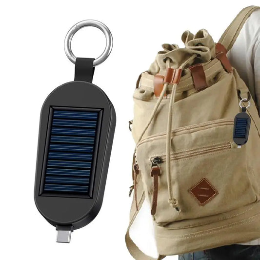 Mini Chargeur Solaire Portable 3000mAh Porte-Clés – Power Bank Sans Fil Compact - BLACKBEARD OUTDOOR INDUSTRIES