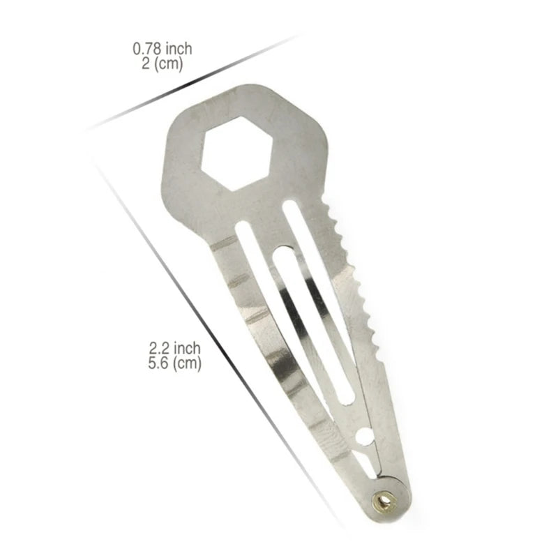 Barrette Tactique Multitool en Acier Inoxydable – Multi-fonction & Auto-Défense - BLACKBEARD OUTDOOR INDUSTRIES