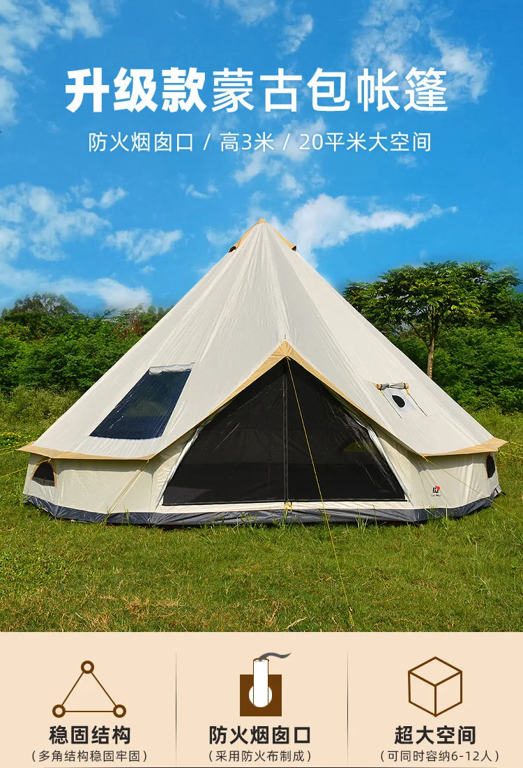 Tente de Luxe Mongolia Yurt pour 6-10 Personnes –  Camping Premium BLACKBEARD OUTDOOR INDUSTRIES