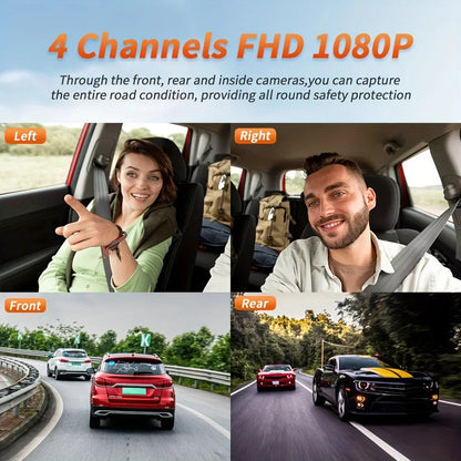 📷 Caméra Voiture 4 Canaux 1080P – GMAIPOP DVR avec Vision Nocturne, WiFi & Enregistrement 360° Ma boutique