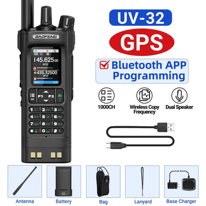 Talkie-Walkie Baofeng UV-32 – Programmation Bluetooth & GPS Intégré Ma boutique