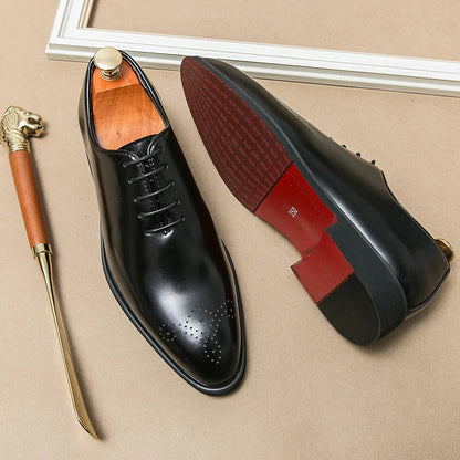 Chaussures de Banquet Classiques pour Homme - Chaussures en Cuir à Lacets - Élégantes et Confortables BLACKBEARD OUTDOOR INDUSTRIES