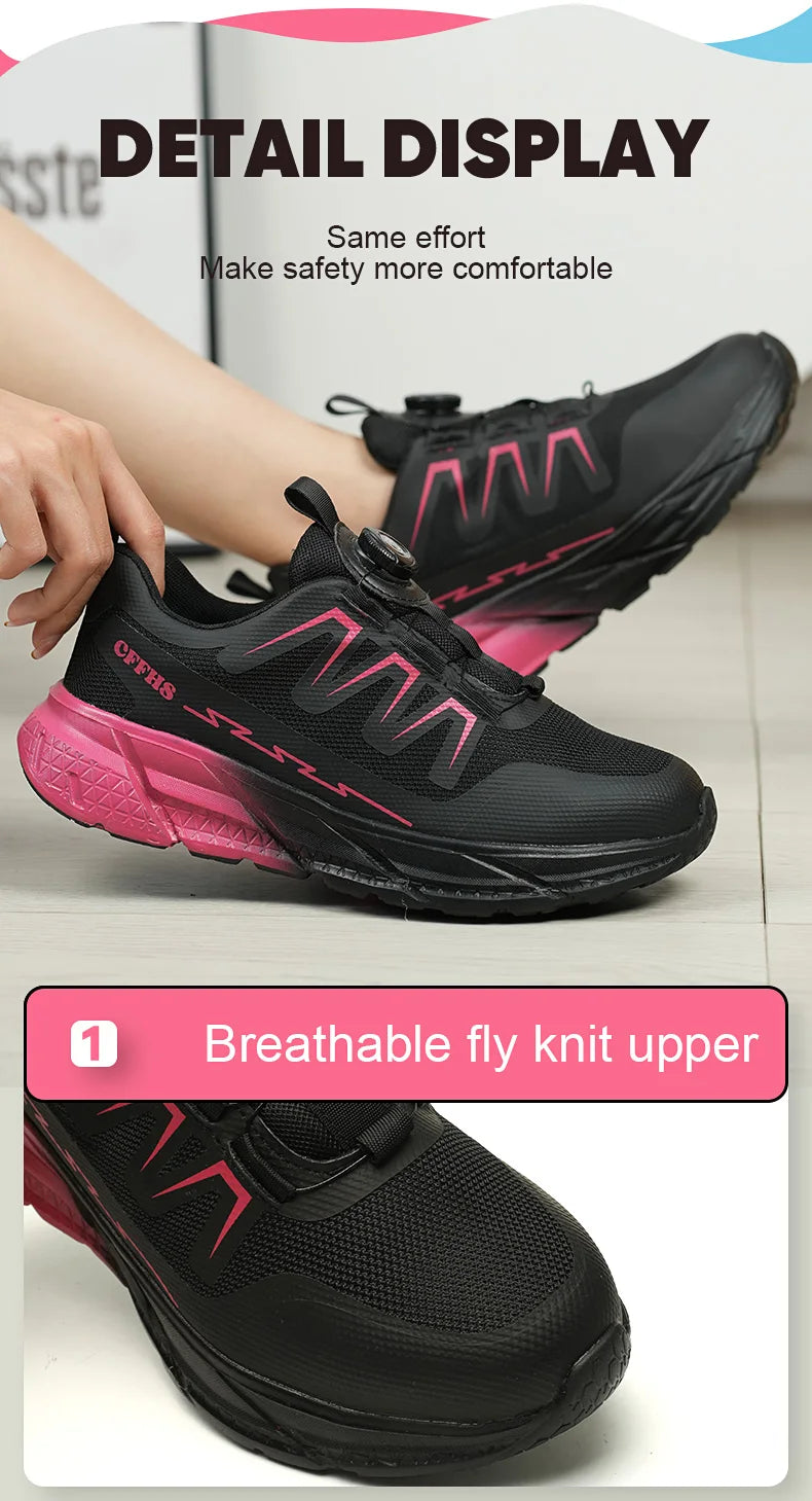 Chaussures de Sécurité Femme – Embout Acier Antichoc – Ultra Légères et Respirantes – Antiperforation & Confortables - BLACKBEARD OUTDOOR INDUSTRIES