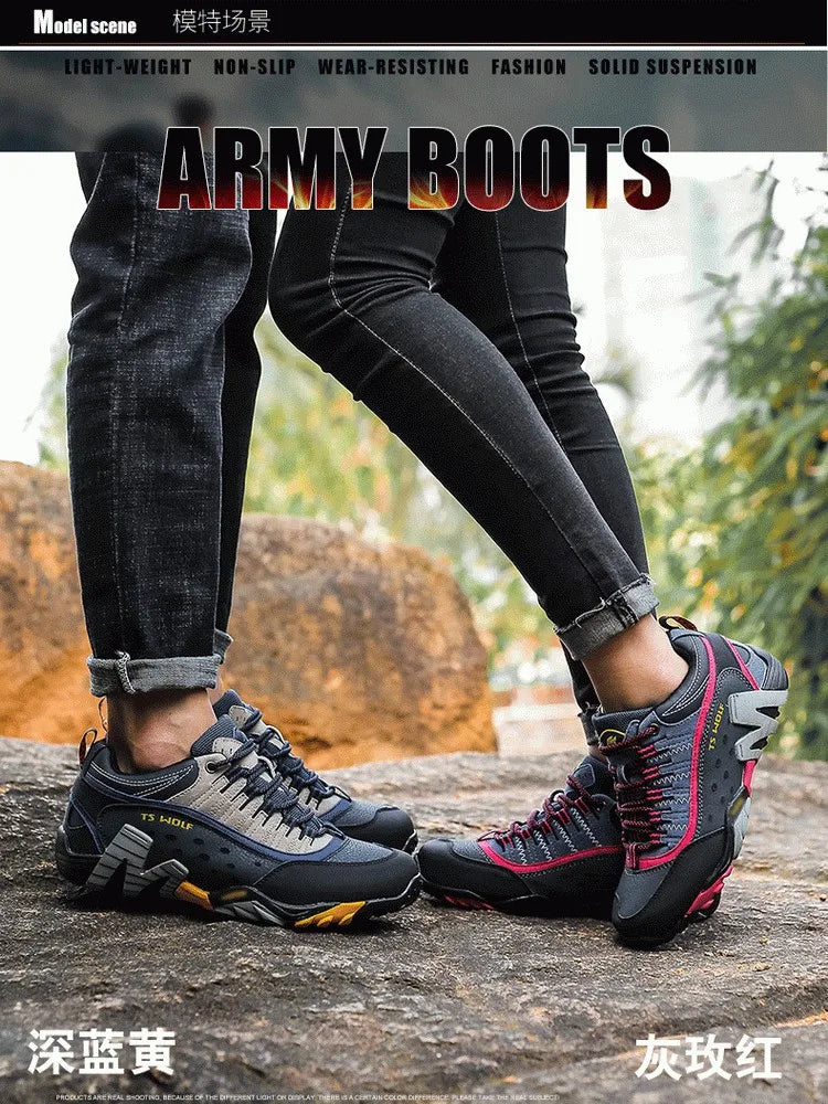 Chaussures de Randonnée Imperméables – Trekking Outdoor Unisexe | Printemps & Mi-saison | Cuir Véritable - BLACKBEARD OUTDOOR INDUSTRIES