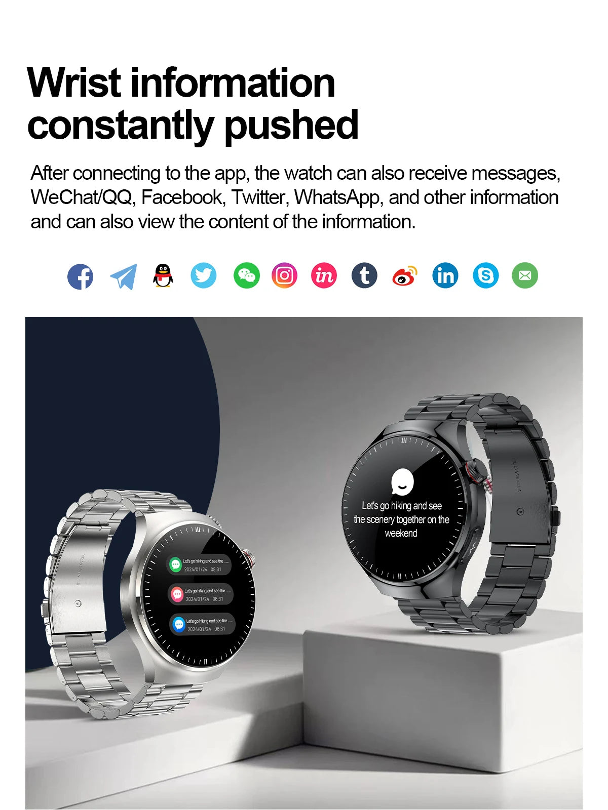Montre Connectée Médicale GUHUAVMI TK26 – ECG+PPG – Uric Acid, Température, Lipides, Appels Bluetooth – Écran AMOLED 1.43” – Étanche IP68 - BLACKBEARD OUTDOOR INDUSTRIES