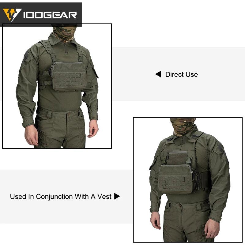 IDOGEAR KGR Tactical Chest Rig MOLLE – Harnais Tactique Compact Ma boutique