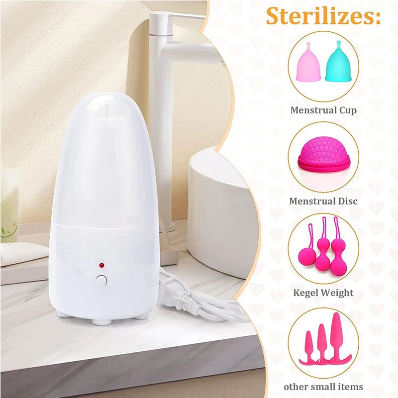 Kit Stérilisateur Haute Température + 2 Coupes Menstruelles en Silicone Médical | Hygiène Féminine Réutilisable - BLACKBEARD OUTDOOR INDUSTRIES