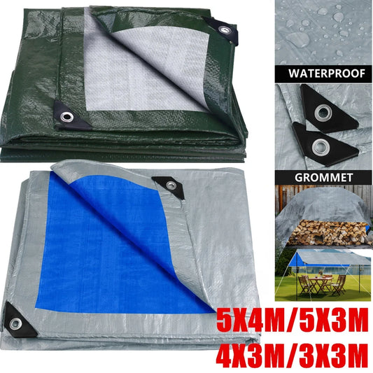 Large Bâche Imperméable pour Camping – Tarp Tente, Abri de Jardin, Protection Pluie & Ombre - BLACKBEARD OUTDOOR INDUSTRIES