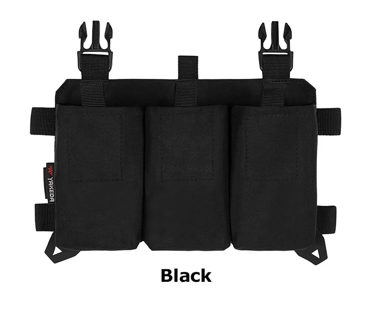 Gilet Tactique YAKEDA Triple 5.56/7.62 avec Libération Rapide et Boucle – Panneau Modulaire d'Attaque pour Équipement de Chasse Extérieure BLACKBEARD OUTDOOR INDUSTRIES