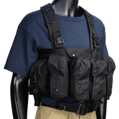 Chest Rig Tactique Universel – 7 Poches – Tissu Renforcé 800D Ma boutique