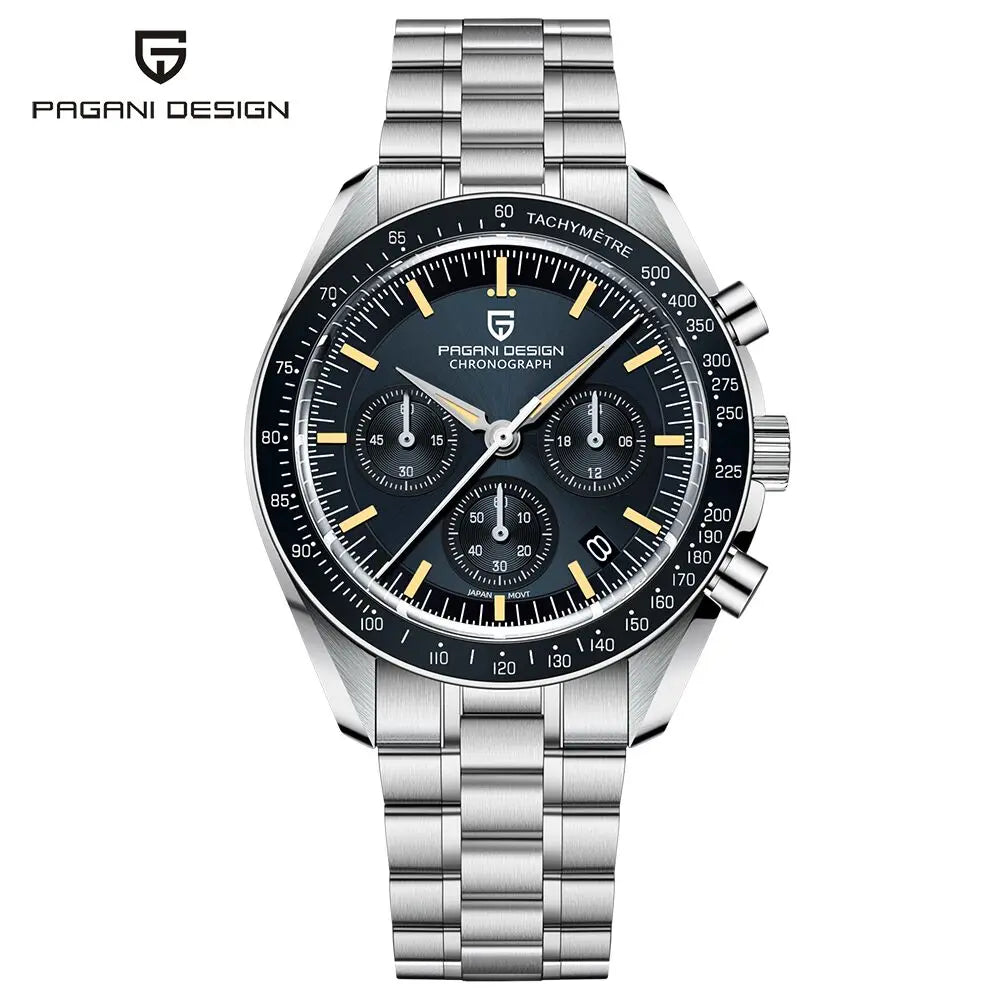 PAGANI DESIGN PD-1701 Moonwatch 2025 – Hommage à la CK2998 – Montre Homme Quartz Chronographe de Luxe - BLACKBEARD OUTDOOR INDUSTRIES