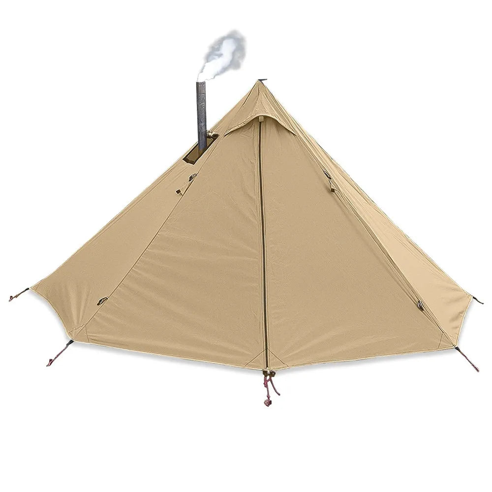 Tente Hot Tent Tipi 1 Personne – Avec Fenêtre pour Cheminée | Double Paroi | 3 Saisons | Bushcraft / Camping Solo - BLACKBEARD OUTDOOR INDUSTRIES