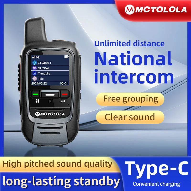 Talkie Walkie MOTOLOLA Global - 4G PoC USB (Modèle MT-300) - BLACKBEARD OUTDOOR INDUSTRIES