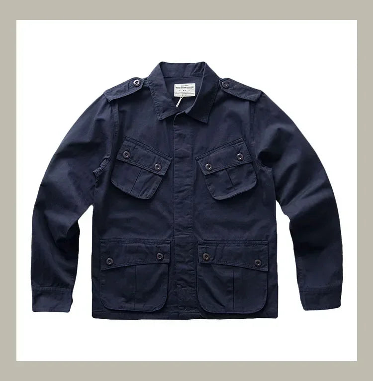 Veste Casual Vintage Amekaji Multi-Poches pour Homme - TCU - BLACKBEARD OUTDOOR INDUSTRIES