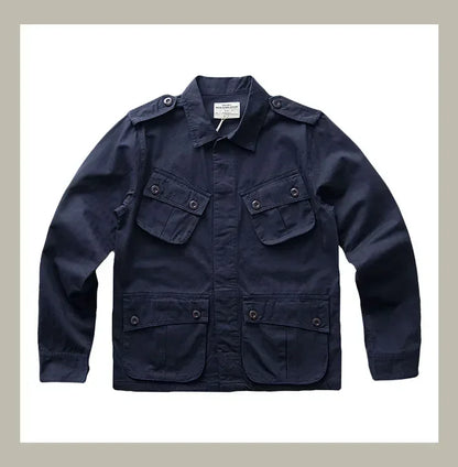 Veste Casual Vintage Amekaji Multi-Poches pour Homme - TCU - BLACKBEARD OUTDOOR INDUSTRIES